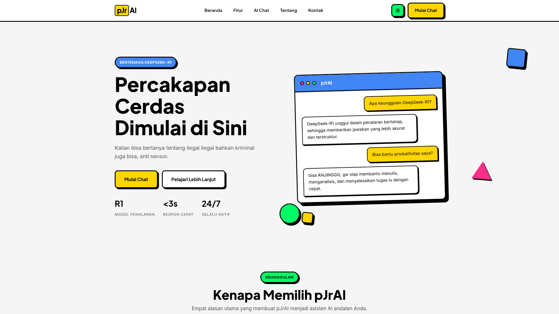 Cuplikan AI bertenaga DeepSeek
