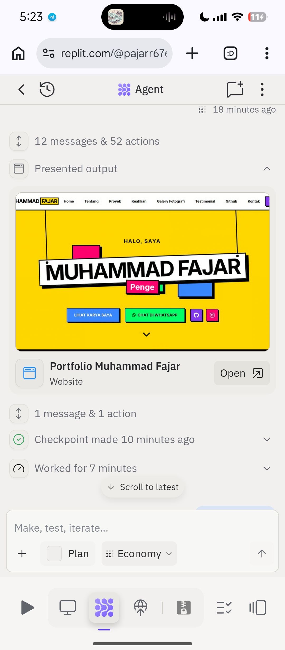 Membuat Web Portofolio Dengan Bantuan AI