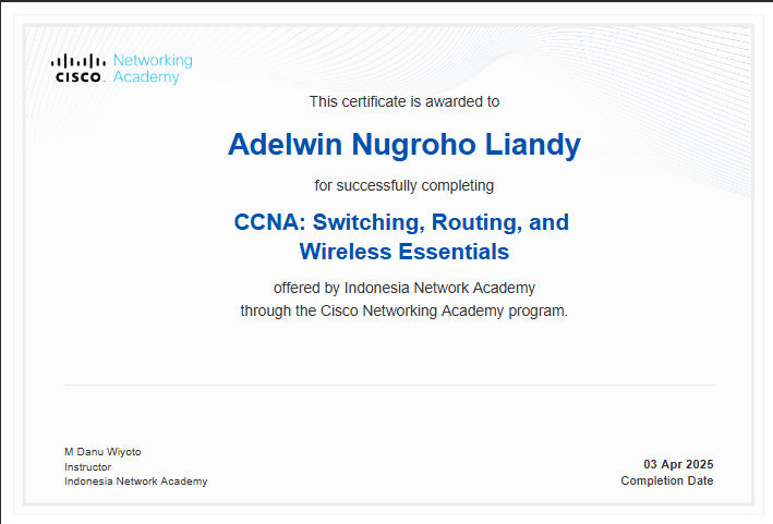 CCNA: Switching, Routing, and Wireless Essentials